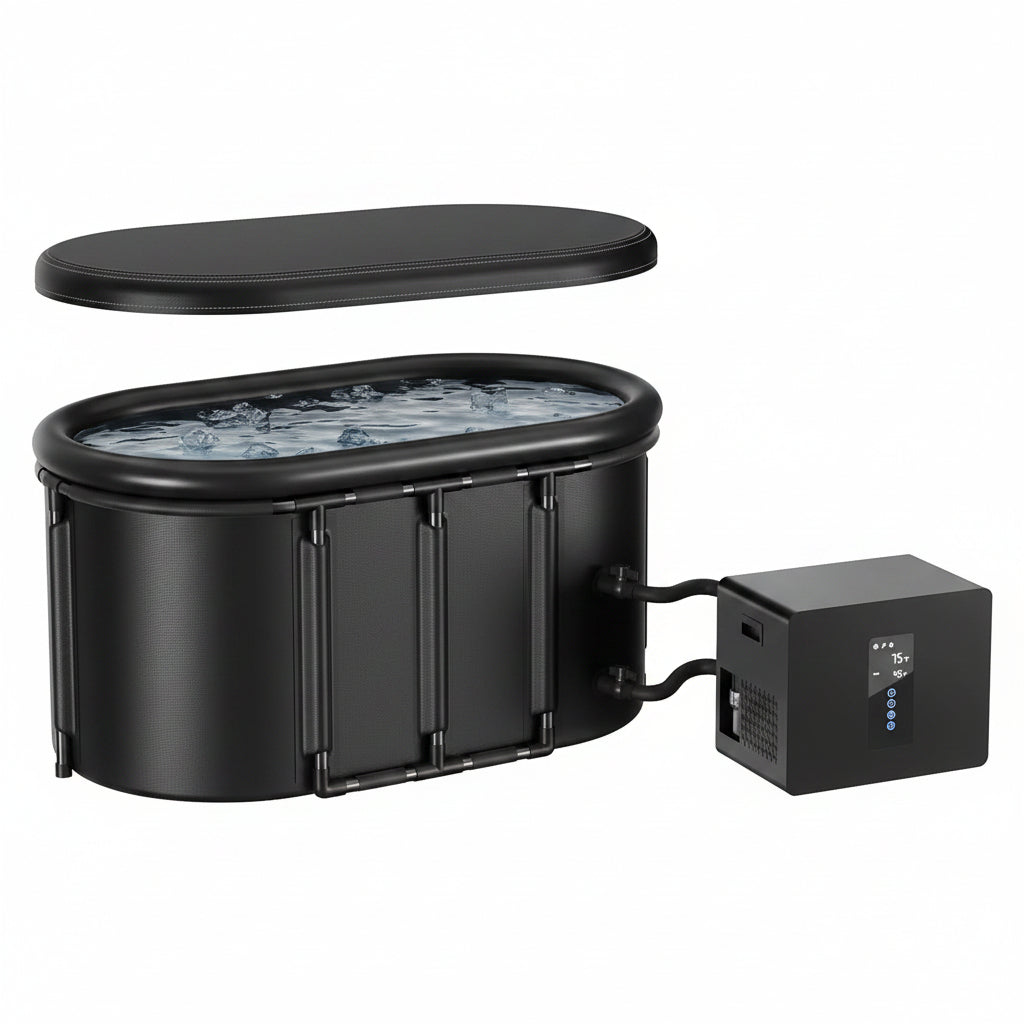 1/3HP Cold Plunge Chiller &amp; 148-Gallon Insulated Tub Bundle