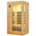 1–2 Person Far-Infrared Sauna – Canadian Hemlock with Bluetooth &amp; Ambient Lighting