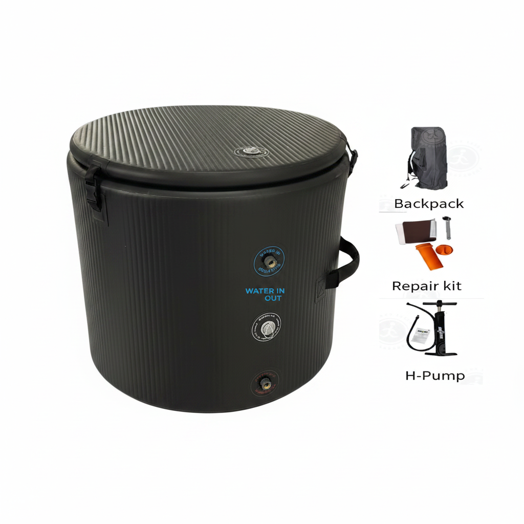 Pro Elite 480L Inflatable Cold Plunge Tub – 35.5-Inch