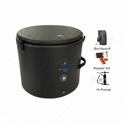 Pro Elite 480L Inflatable Cold Plunge Tub – 35.5-Inch